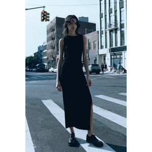 Zara draped long dress